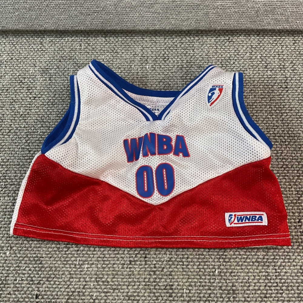 Build-A-Bear Workshop WNBA Basketball Jersey Plush Toy Clothes Red White Blue 00